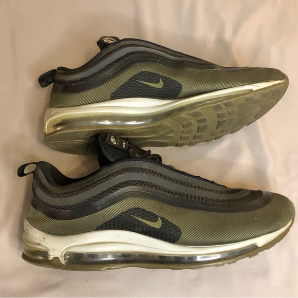 Nike Air Max 97 “Patches” Black Olive Green Size 11.5 - Picture 4 of 10